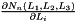 $ \frac{\partial N_n(L_1,L_2,L_3)}{\partial L_i} $