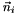 $ \vec{n}_i$